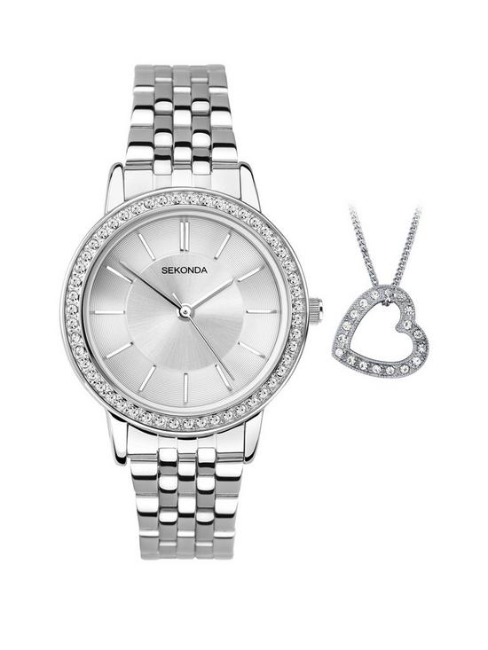 front image of sekonda-watch-and-pendant-necklace-gift-set