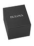  image of bulova-black-and-gold-chronograph-dial-black-silicone-strap-mens-watch
