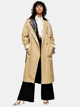 Topshop Topshop Double Layer Trench Coat - Multi Picture