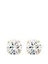  image of love-gold-9ct-gold-10mm-cubic-zirconia-stud-earrings