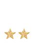  image of love-gold-9ct-gold-star-stud-earrings