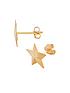  image of love-gold-9ct-gold-star-stud-earrings