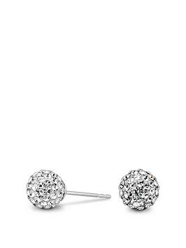Simply Silver Simply Silver Simply Silver 6Mm Pave Ball Studs Earrings Picture