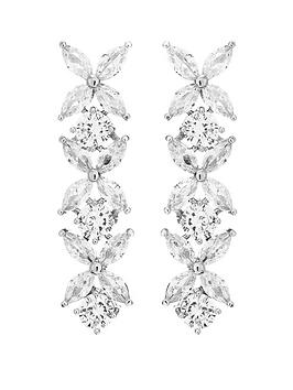 Jon Richard Jon Richard Jon Richard Bridal Cubic Zirconia Crystal Floral  ... Picture