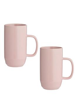 Typhoon Typhoon CafÉ Concept Set Of 2 Pink Latte Mugs Picture