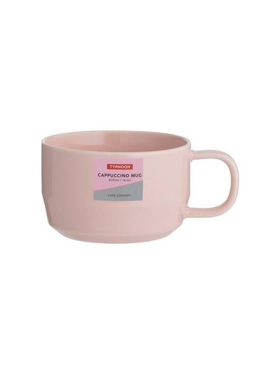 stillFront image of typhoon-cafeacute-concept-set-of-2-cappuccino-mugs--nbsppink