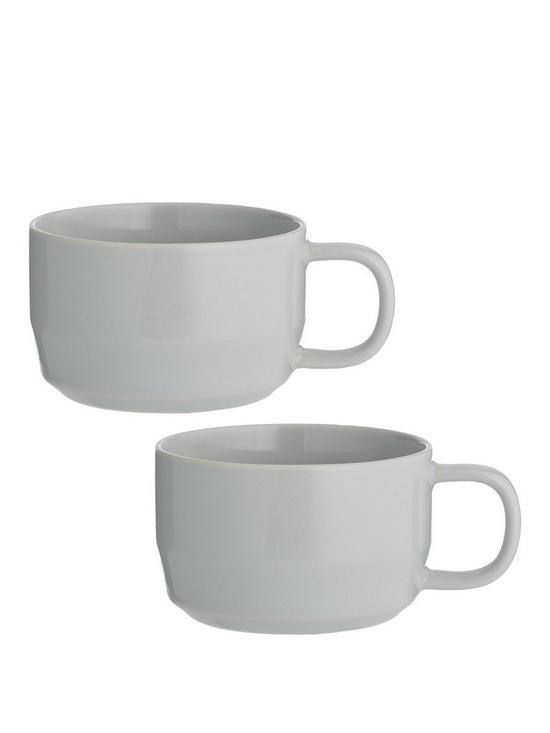 front image of typhoon-cafeacute-concept-set-of-2-whitenbspcappuccino-mugs