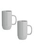  image of typhoon-cafeacute-concept-set-of-2-grey-latte-mugs