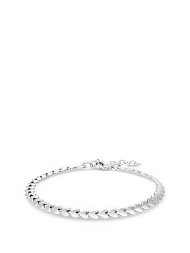 Simply Silver Simply Silver Heart Row Bracelet Picture