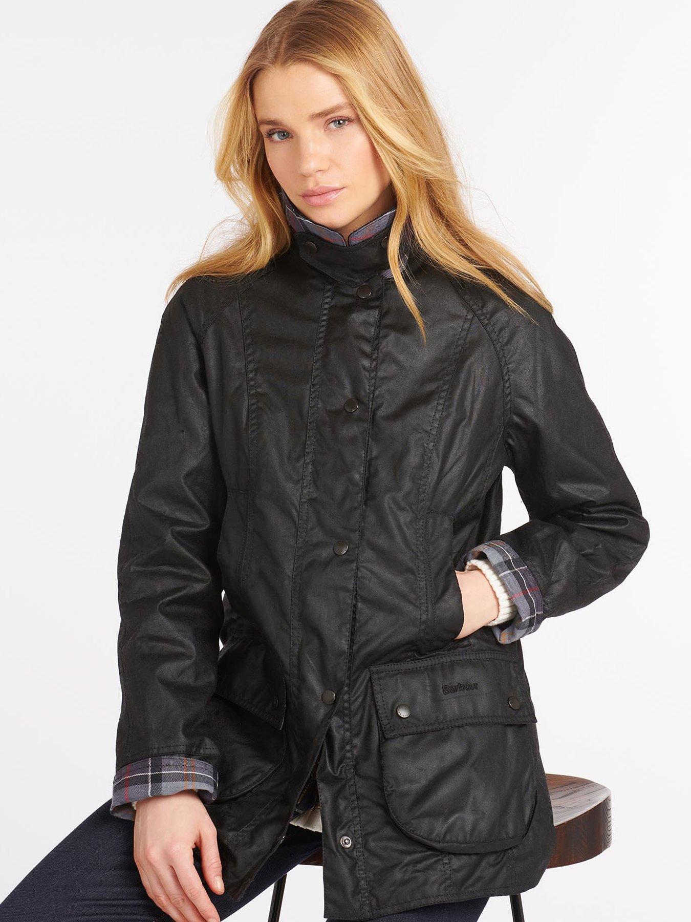 Barbour Beadnell Wax Jacket - Black 