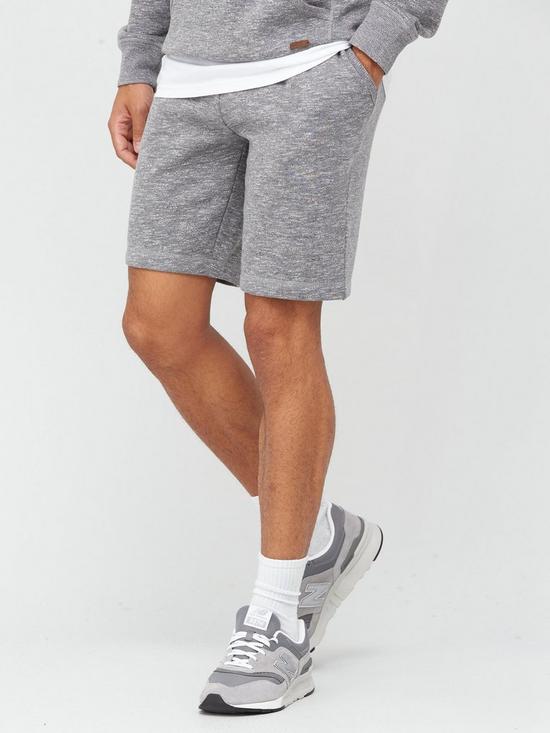 front image of very-man-premium-jog-short-grey