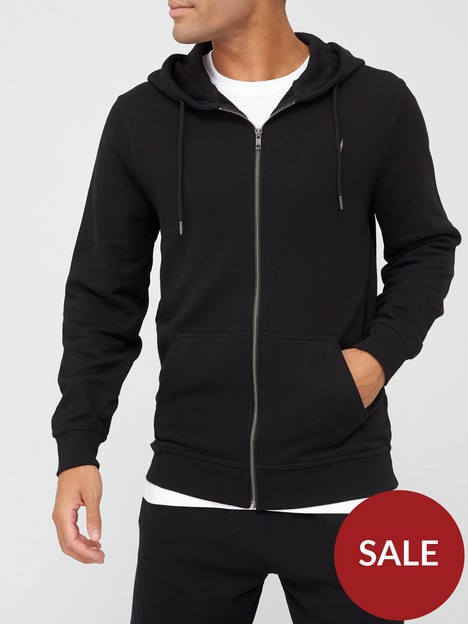very-man-essential-zip-front-hoodie-black