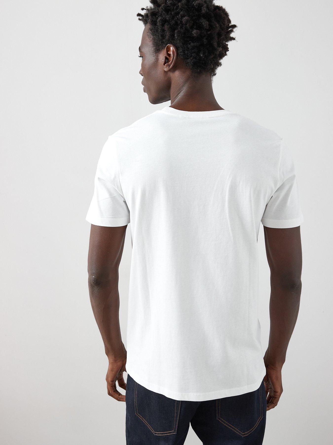 Image 2 of 6 of The Very Collection Mens Pure Cotton Crew Neck Short Sleeve T-Shirt - White