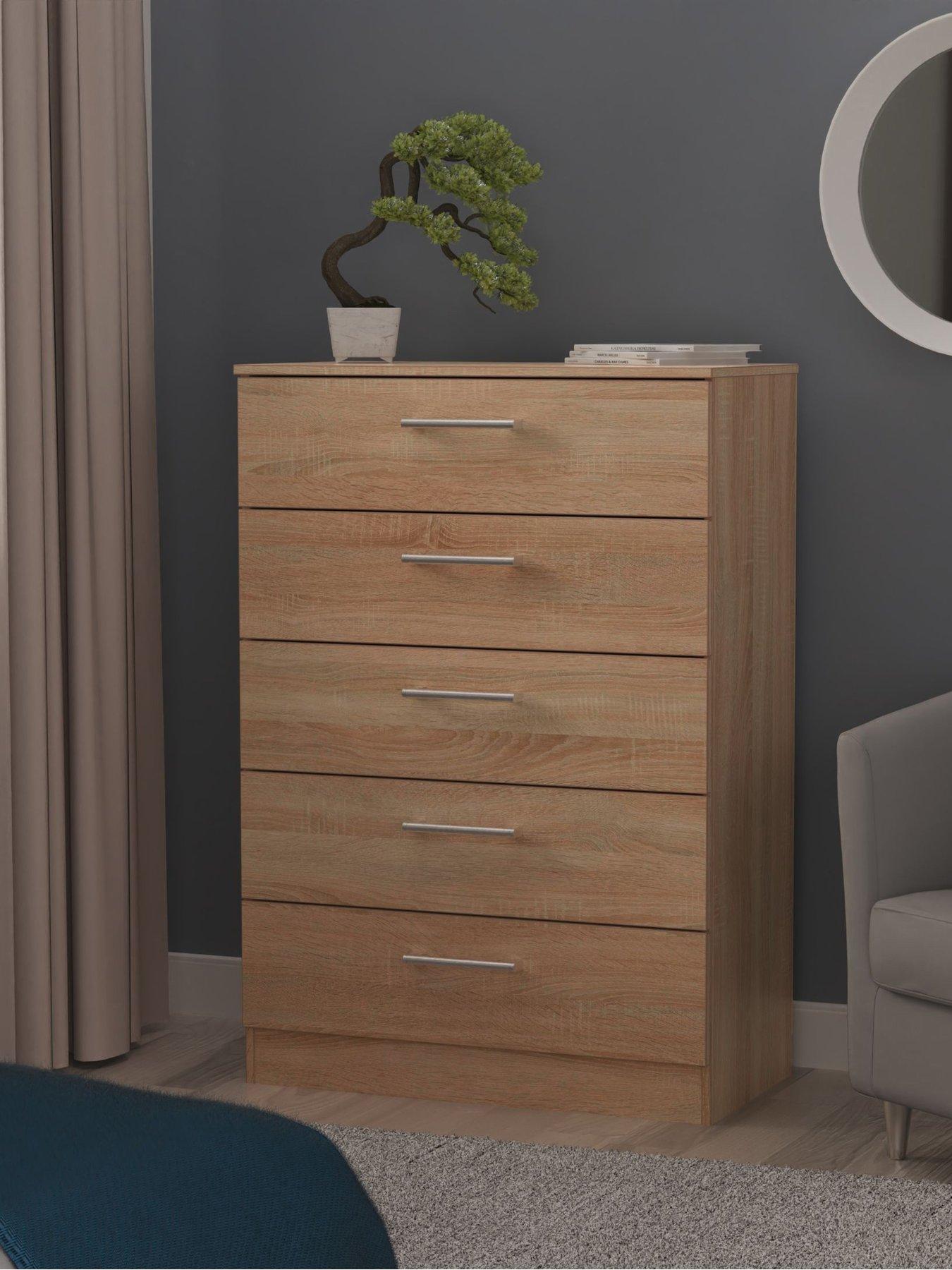 SWIFT Halton Ready Assembled 5 Drawer Chest - FSC® Certified