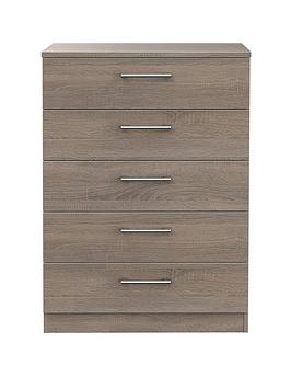 Swift Swift Halton Ready Assembled 5 Drawer Chest Picture