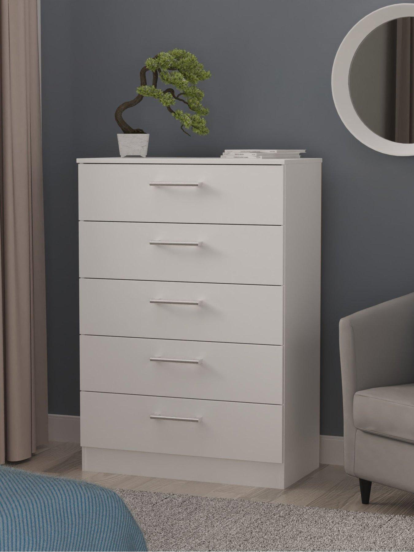 SWIFT Halton Ready Assembled 5 Drawer Chest - FSC® Certified