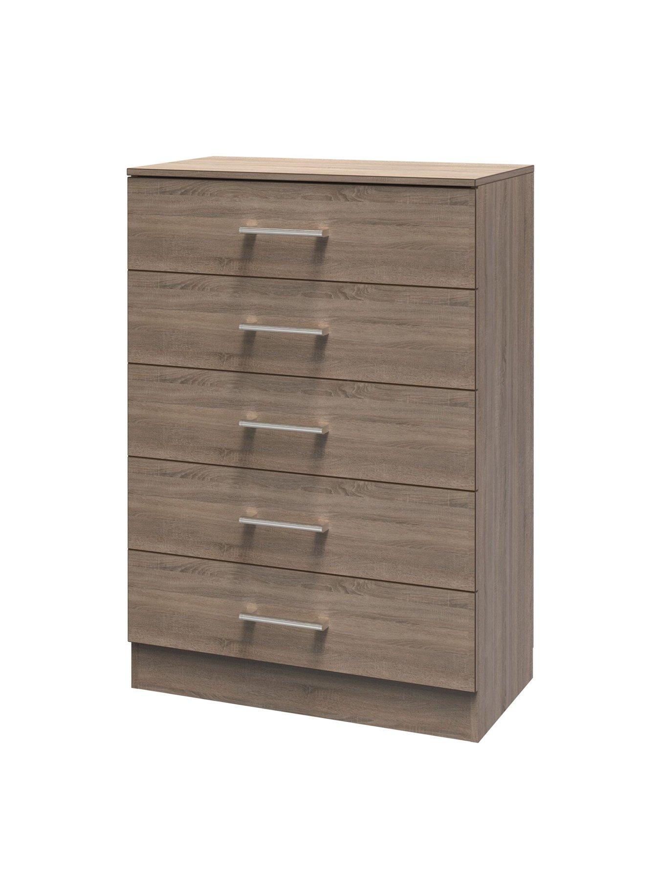  image of swift-halton-ready-assembled-5-drawer-chestnbsp--fscreg-certified