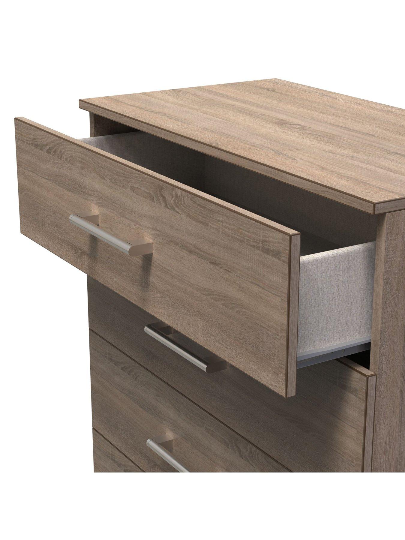  image of swift-halton-ready-assembled-5-drawer-chestnbsp--fscreg-certified