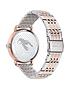  image of ted-baker-hannah-rose-gold-and-silver-tone-bracelet-watch-embellished-with-swarovski-crystals