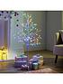  image of festive-4ft-flat-white-indooroutdoor-christmas-tree