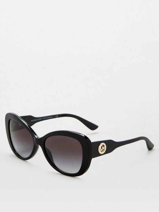 stillFront image of michael-kors-oval-sunglasses-black