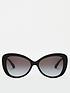  image of michael-kors-oval-sunglasses-black