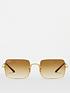  image of ray-ban-square-sunglasses-gold