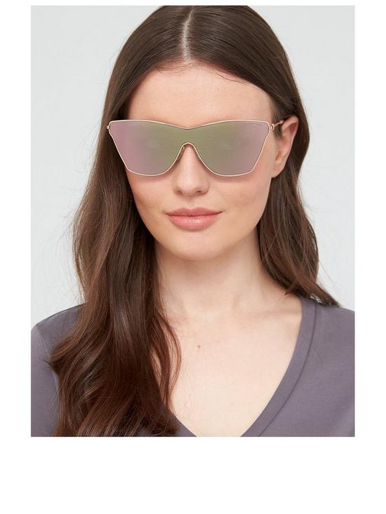 stillFront image of michael-kors-cat-eye-sunglasses-rose-gold