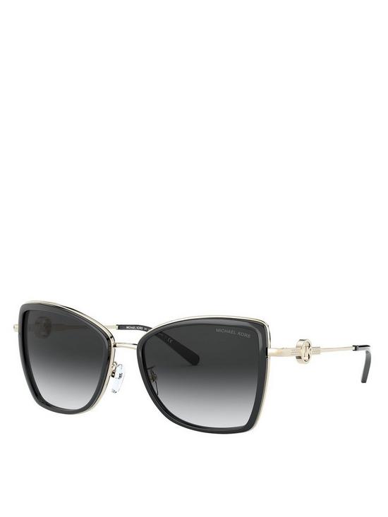 stillFront image of michael-kors-cateye-sunglasses-light-gold