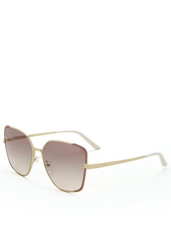 stillFront image of prada-square-sunglasses-pale-goldmatte-pink