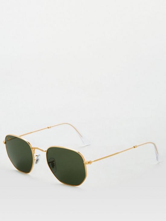 stillFront image of ray-ban-square-sunglasses-legendnbspgold