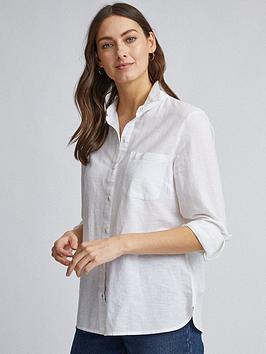 Dorothy Perkins Dorothy Perkins Linen Look Shirt - Ivory Picture