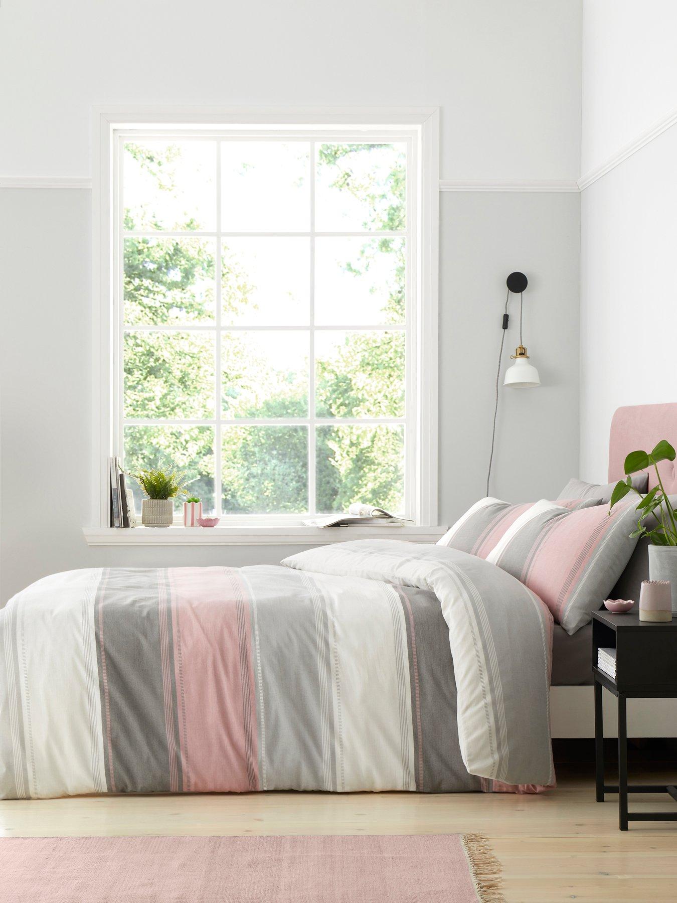 Fusion Betley Duvet Cover Set in Pink
