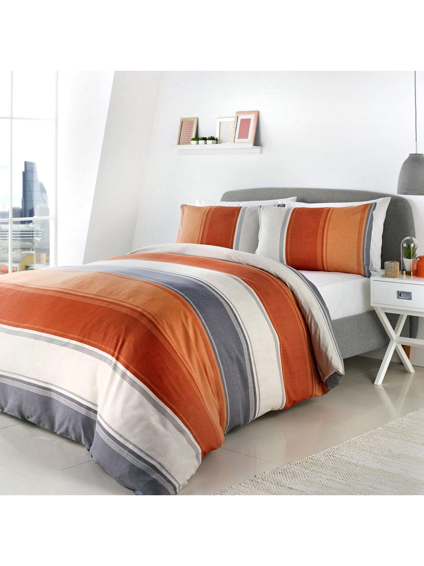 Fusion Betley Duvet Cover Set In Orange Littlewoods Com