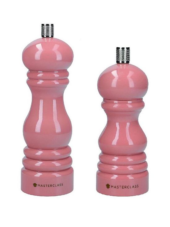 front image of masterclass-salt-and-pepper-mill-set-ndash-pink