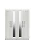  image of one-call-regal-part-assembled-4-door-centre-mirror-wardrobe
