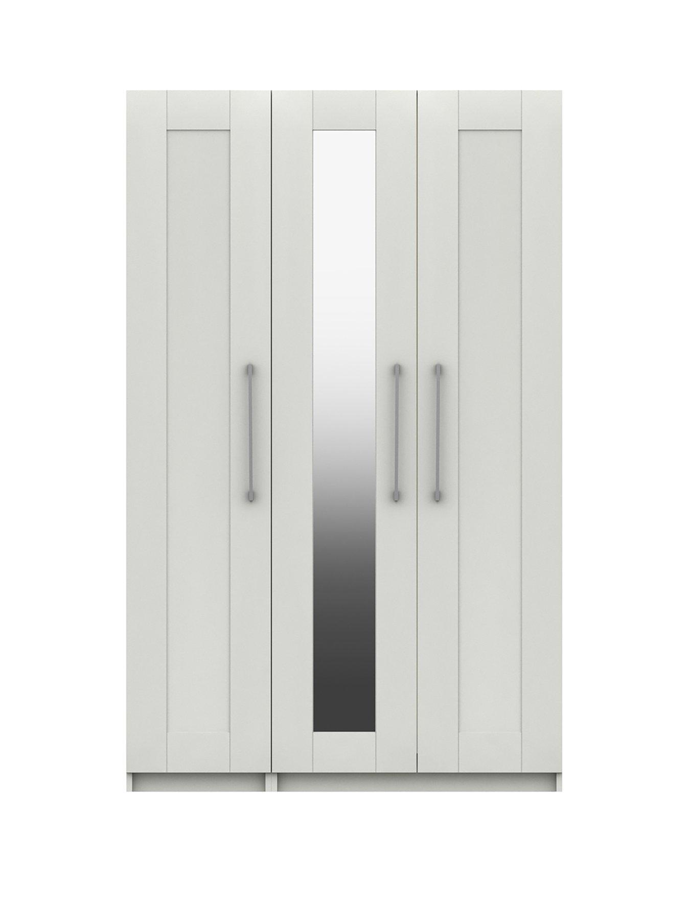 one-call-regal-part-assembled-3-doornbspmirrored-wardrobe