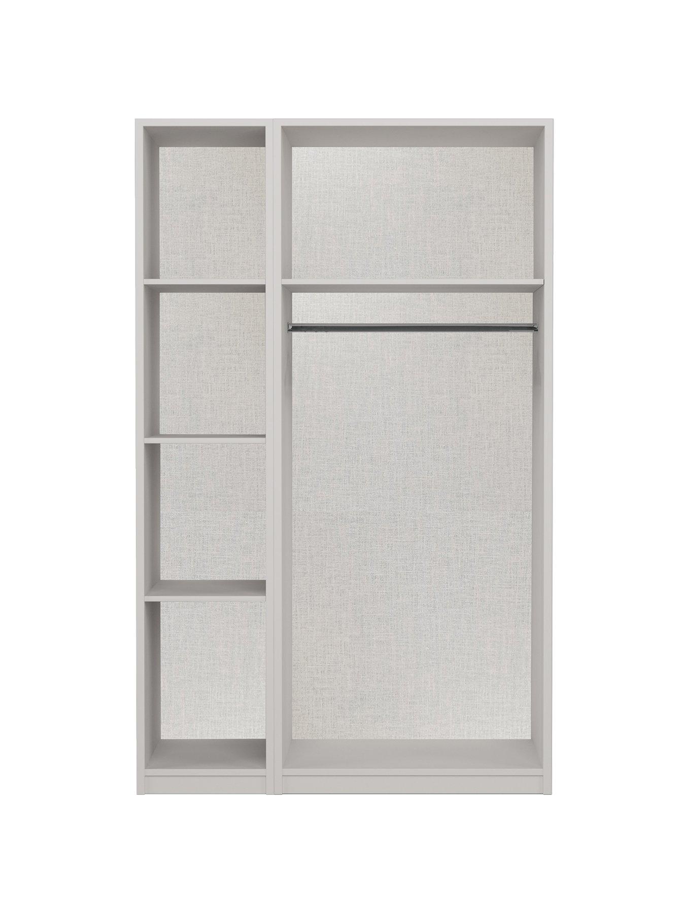  image of one-call-regal-part-assembled-3-doornbspmirrored-wardrobe
