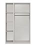  image of reid-4-piecenbsppart-assemblednbsppackage-3-door-mirrored-wardrobe-5-drawer-chest-and-2-bedside-cabinets