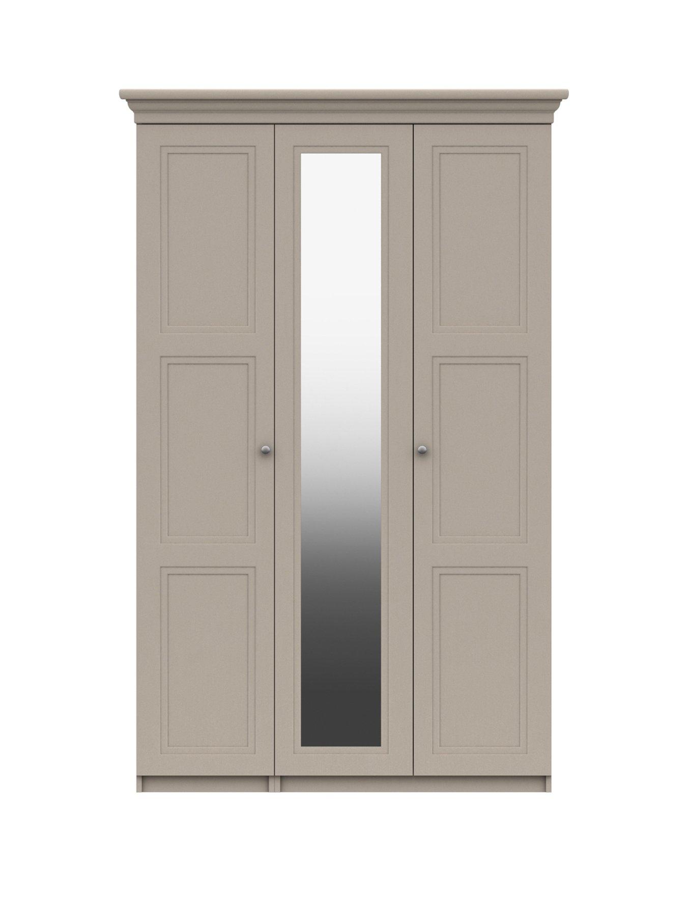 one-call-reid-part-assemblednbsp3-doornbspmirrored-wardrobe