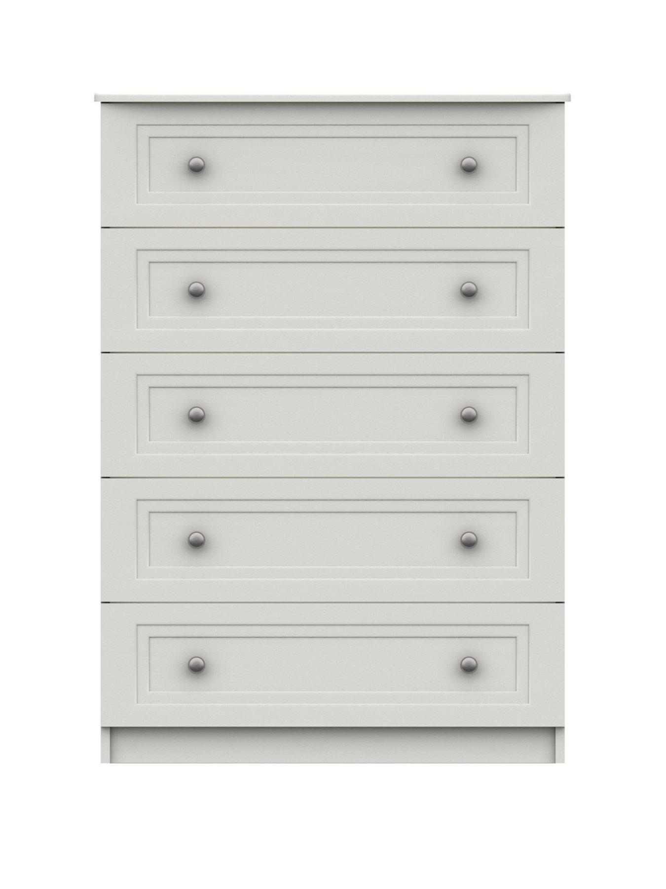 One Call Reid Ready Assembled 5 Drawer Chest