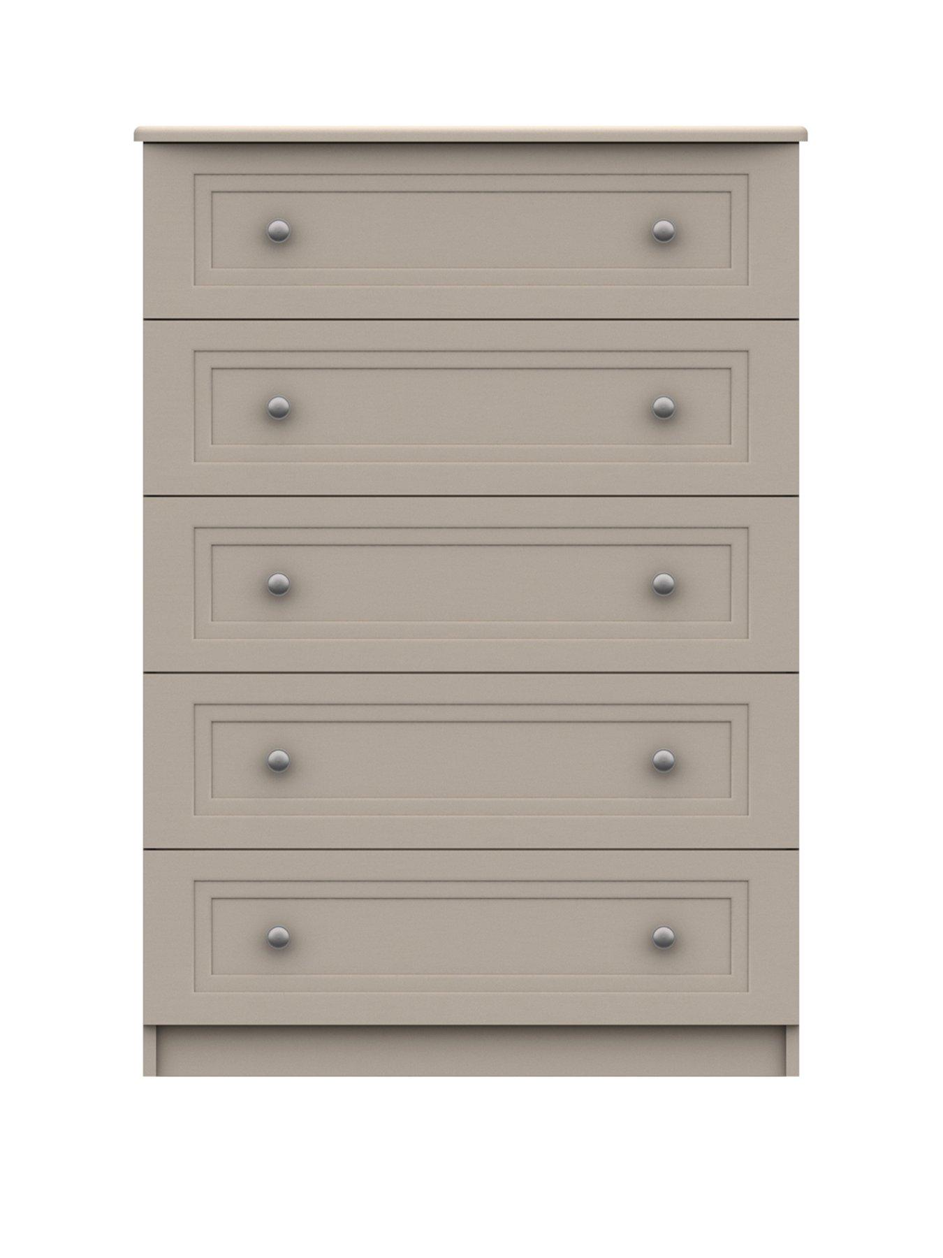 Image 1 of 6 of One Call Reid Ready Assembled 5 Drawer Chest