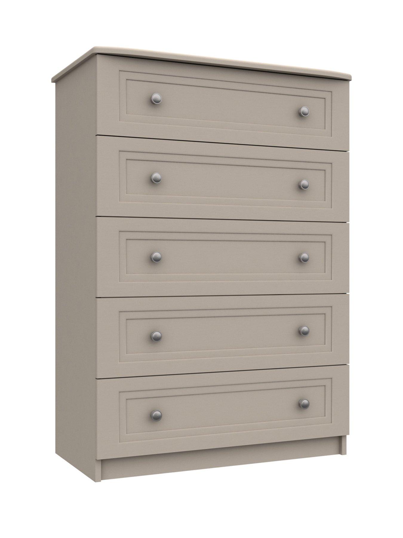 Image 5 of 6 of One Call Reid Ready Assembled 5 Drawer Chest