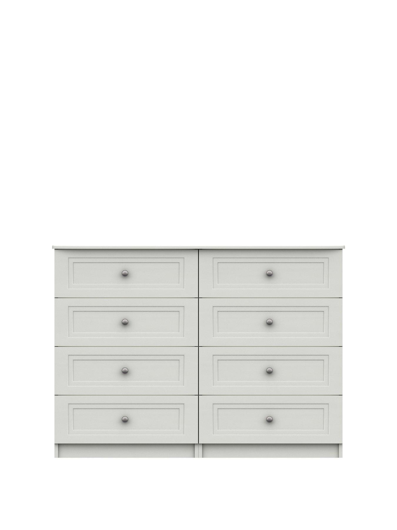 One Call Reid Ready Assembled 4 + 4 Drawer Chest