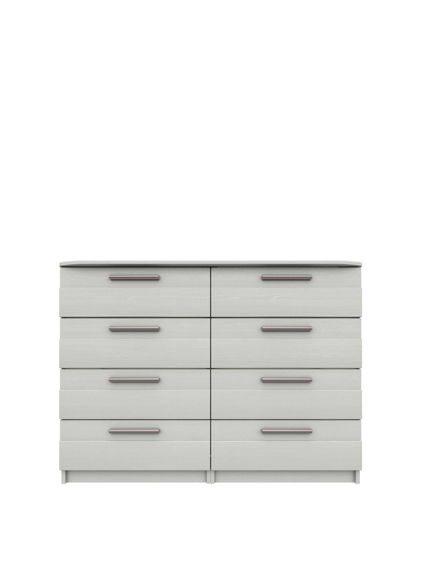 undefined Taylor Ready Assembled 4 + 4 Drawer Chest
