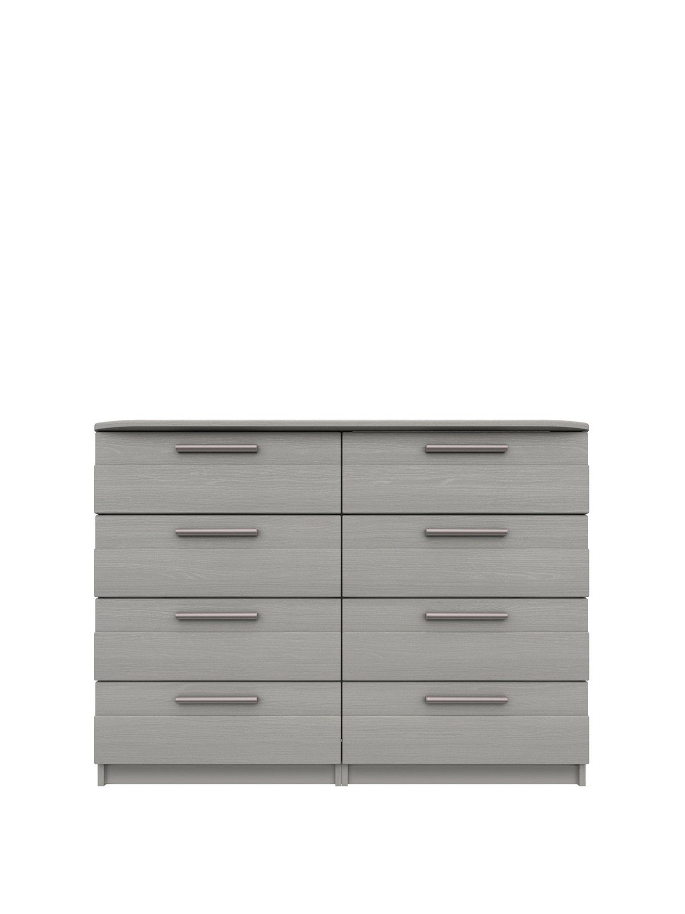 undefined Taylor Ready Assembled 4 + 4 Drawer Chest