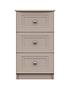  image of reid-ready-assembled-3-drawer-bedside-chest