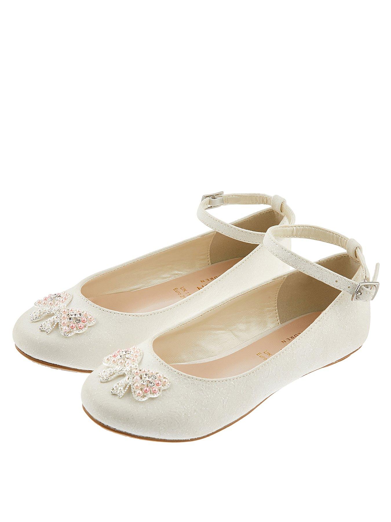 cream girls shoes