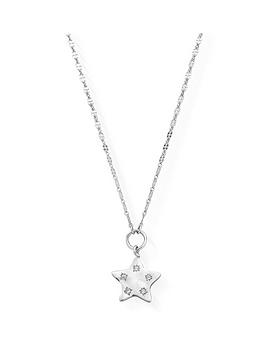 ChloBo Chlobo Sterling Silver Cubic Zirconia Quinary Star Necklace Picture