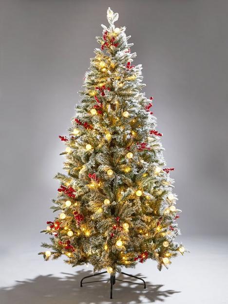 very-home-7ft-vermont-flocked-pre-lit-mixed-tips-christmas-tree